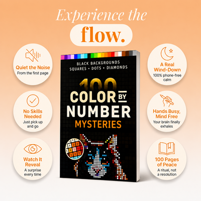 100 Color by Number Mysteries Book