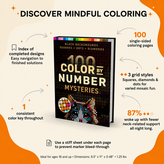 100 Color by Number Mysteries Book