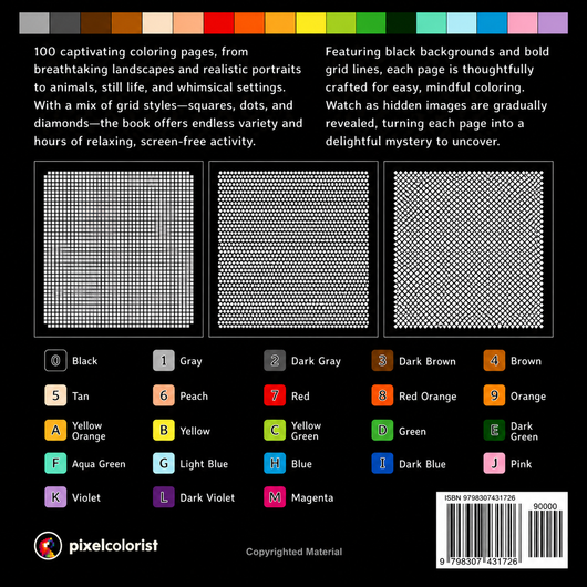 100 Color by Number Mysteries Book