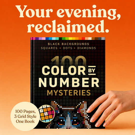 100 Color by Number Mysteries Book