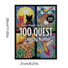 100 Color by Number Quest Book