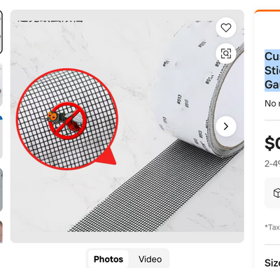 Anti-Mosquito Screen Tape