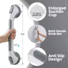TAILI Shower Grab Bar for Seniors Suction Grab Bars for Bathtubs and Showers Heavy Duty Shower Handle Removable Shower Handrails